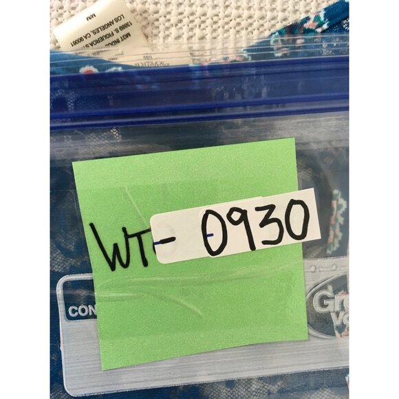 In Bloom By Jonquil Tank Top Size M Blue Patterned Front Lace Racerback New - Picture 15 of 15